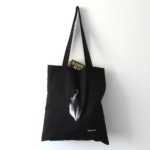 Hanging bat printed tote bag