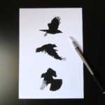 A5 crow print