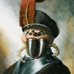 Sac Spider in Military Costume, A3 poster
