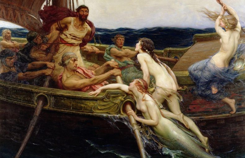 Ulysses and the Sirens by Herbert James Draper, 1909