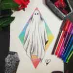 Pride Ghost Print - LGBTQ+, Progress, Gay Pride, Diversity Print Spooky Ghost, Cute Ghost, Rainbow Flag, Pride Flag , Transgender, Equality