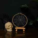 Lucifer's Spider Web Embroidery Hoop