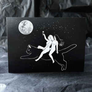 Witches Ride Greeting Card