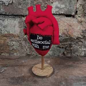 3d Fabric Anatomical Human Heart - be antisocial with me