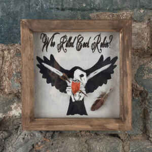 Who Killed Cock Robin? 3d Framed Skeleton