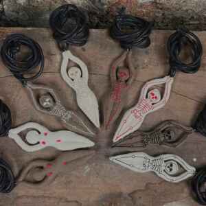 Goddess Skeleton Amulet Pendant