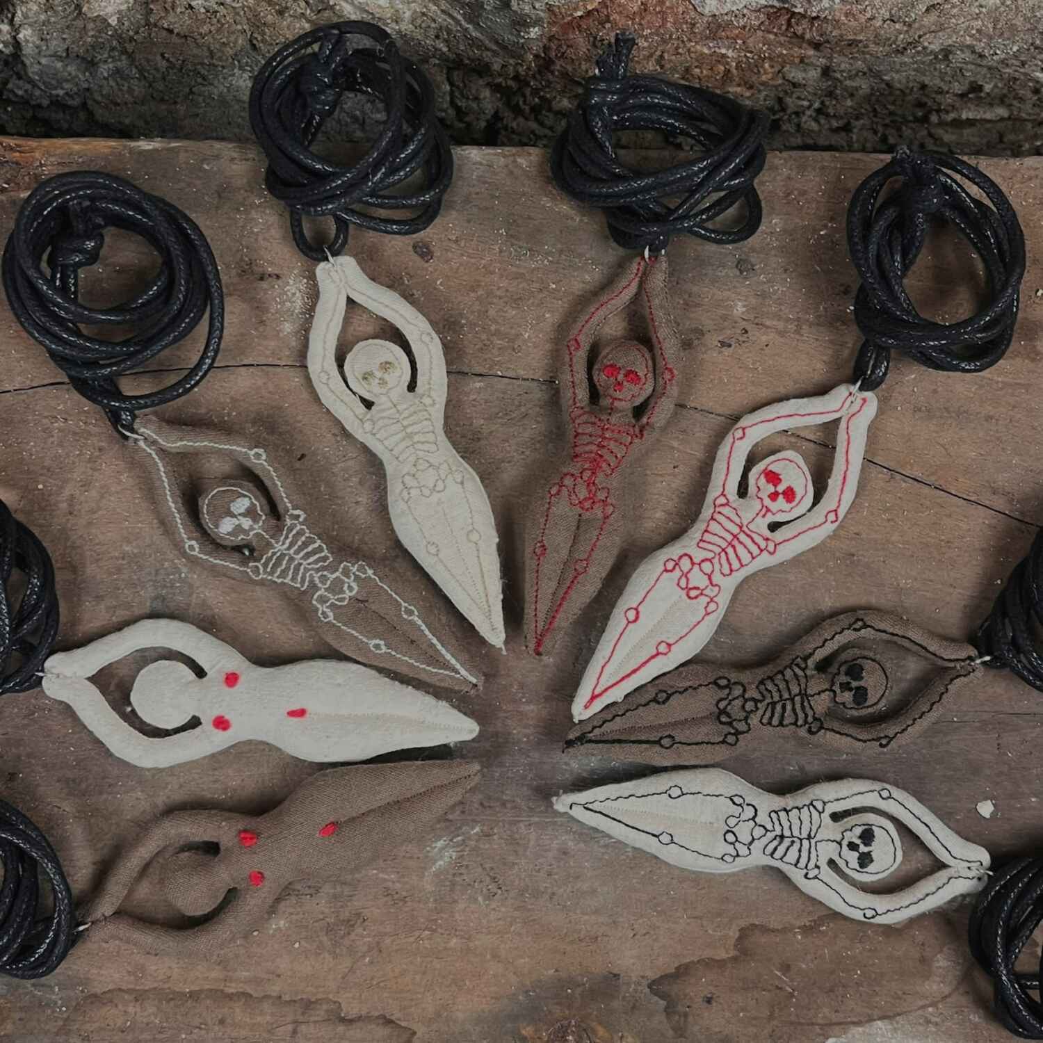 Goddess Skeleton Amulet Pendant