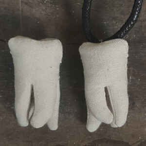 Tooth Amulet or Pin Brooch