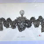 Herr Lametta - Mr Tinsel - Krampus Limited Edition Lino Print