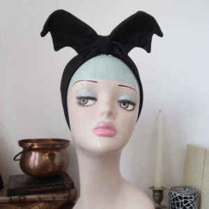 Bat Headband in Black