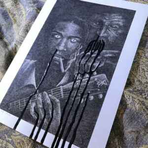 No.58 “The Devil’s Tuning” Hand Embellished Print A4 Size