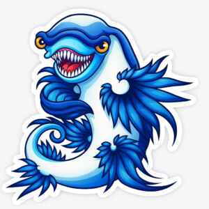 STICKER - Blue Glaucus Nudibranch Monster