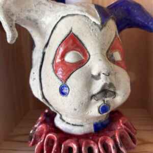 Ceramic Baby Jester Sculpture