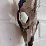 Faux taxidermy handmade ceramic skull